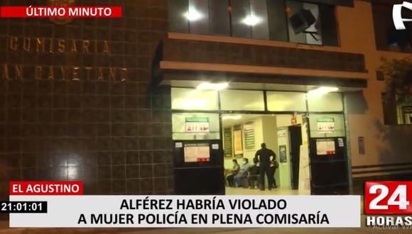 La violación a una mujer policía habría ocurrido en la comisaría de San Cayetano. (24 Horas)