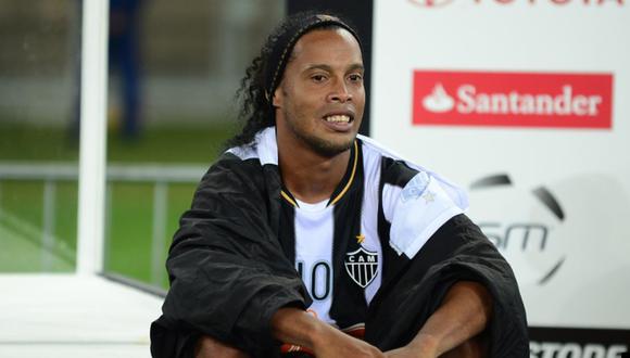 Ronaldinho Gaúcho recordó el título de la Copa Libertadores que ganó con Atlético Mineiro. (Foto: AFP)