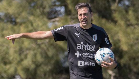 Diego Alonso, entrenador de Uruguay, se refiere a la selección peruana. (Foto: AUF)