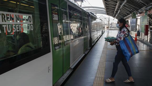 Aumentan el número de viajes de los trenes de la Línea 1 del Metro de Lima por temporada navideña (Foto: César Campos)