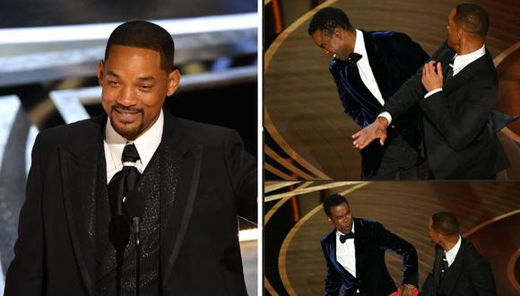 Will Smith golpeó a Chris Rock en los Premios Óscar y luego se disculpó. (Foto: AFP)