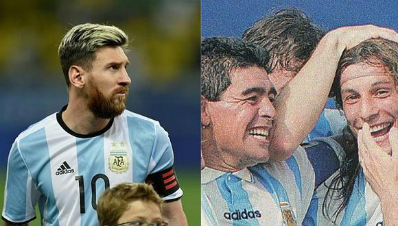 Primo de Lionel Messi cuadró a Caniggia por Diego Maradona