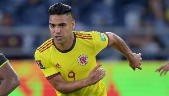 Radamel Falcao tiene un gol en diez partidos con Colombia en Eliminatorias Qatar 2022. (Foto: AFP)