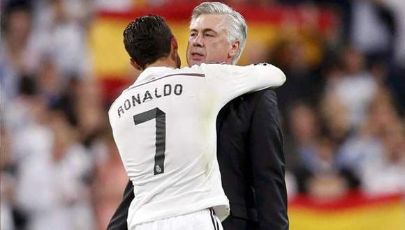 Carlo Ancelotti desmiente diálogo con Cristiano Ronaldo. (Foto: AFP)