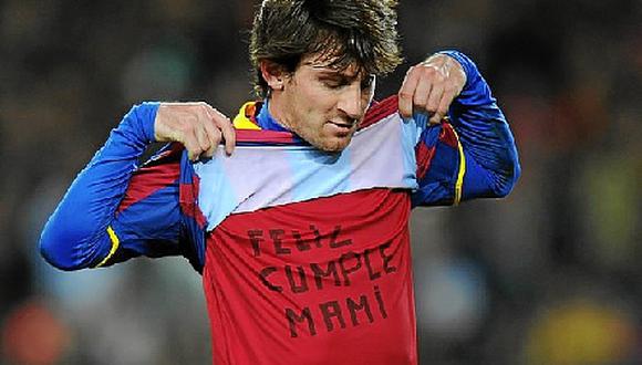 MESSI DEDICA GOL A SU PROGENITORA, QUIEN ESTUVO DE CUMPLEAÑOS