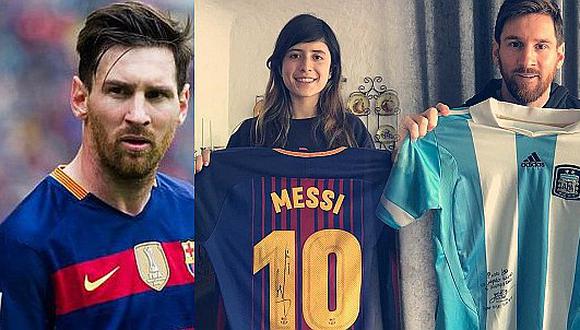 Messi regala su camiseta autografiada a fanática de Guatemala tras un original concurso