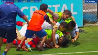 Cristal vs. Mannucci | El gol agónico de Relly Fernández tras un contragolpe al minuto 96 [VIDEO]