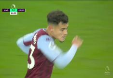 Gol de Coutinho para el 2-2 del Manchester United vs. Aston Villa en su retorno a la Premier League | VIDEO