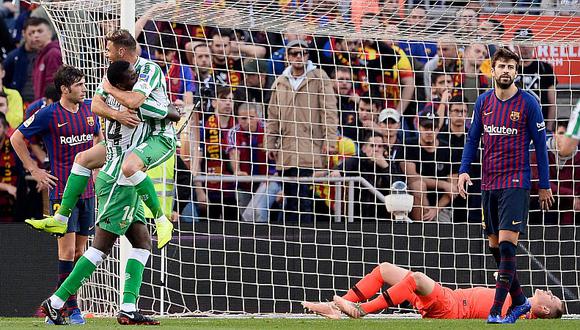 Betis venció 3-4 a Barcelona y así marcha la tabla de La Liga Santander