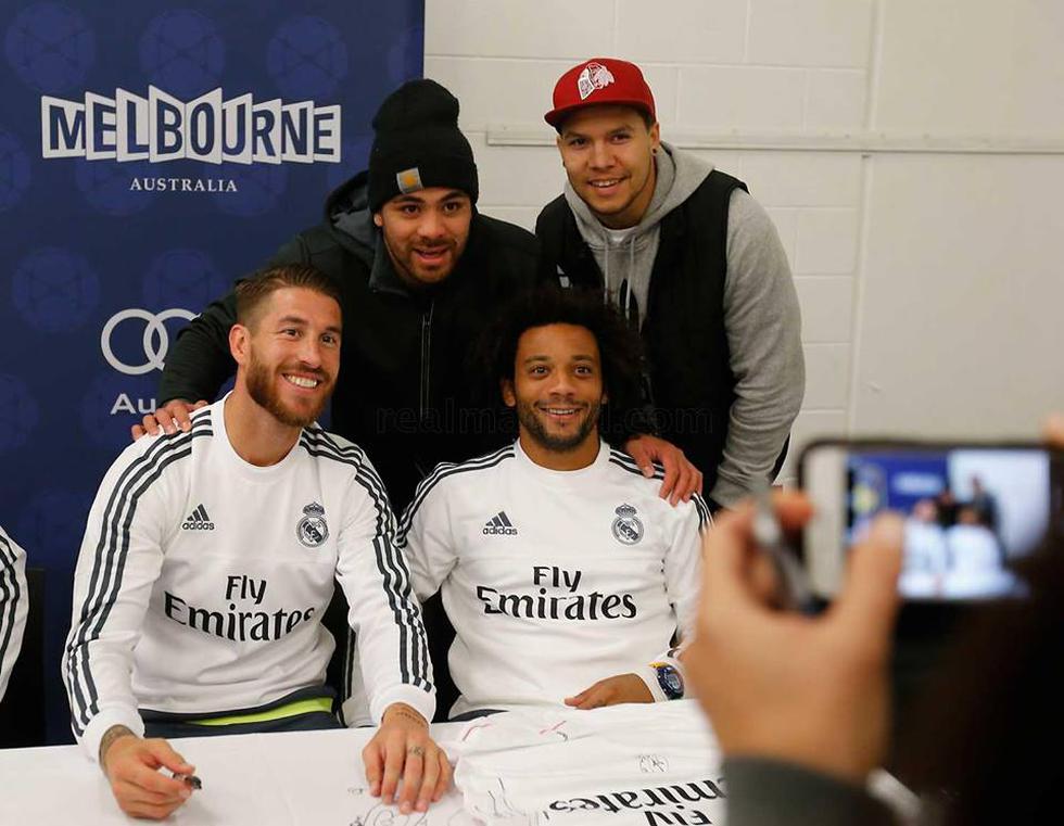 Real Madrid: Jugadores cumplen sueños de fanáticos en Australia [GALERÍA]