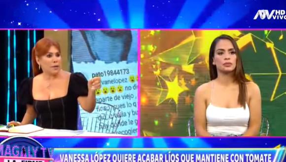 Vanessa López aseguró que Carlos Barraza le ha mandado cartas notariales a ella y su familia. (Foto: Captura de video)