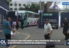 Alianza Lima vs. Millonarios | Así fue la llegada del plantel de Alianza a Matute | VIDEO
