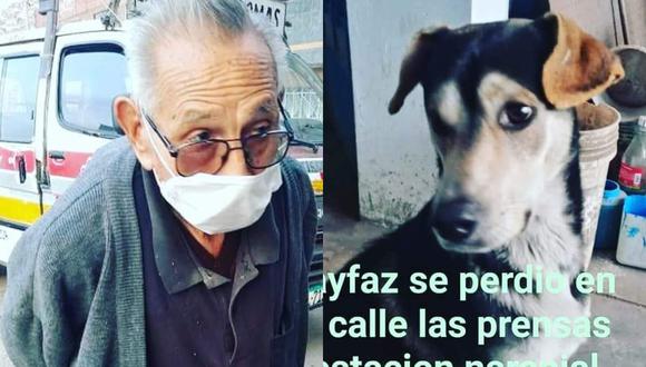 El abuelito de 84 años no le teme a nada y sale a las calles todos los días con la esperanza de encontrar a su perrito perdido