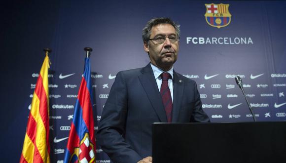 Josep Maria Bartomeu, presidente de Barcelona, se refirió a la reducción salarial y la posición de los jugadores. (Foto: AFP)