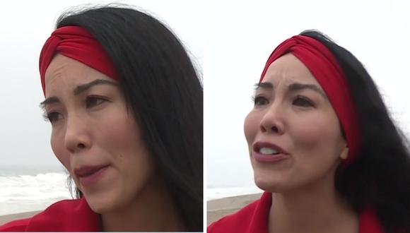 Patty Wong salió al frente para denunciar a su exesposo Federico Barone por agresiones físicas y emocionales. (Captura de pantalla / América TV).