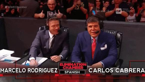 Carlos Cabrera fue despedido y dejará las transmisiones de la WWE. (Foto: Captura Fox Action)