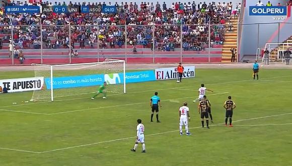 Universitario vs. Ayacucho FC: Mauricio Montes marcó el primero de penal | VIDEO