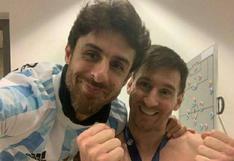 Lionel Messi celebró el título de la Copa América al lado Pablo Aimar, su ídolo de infancia