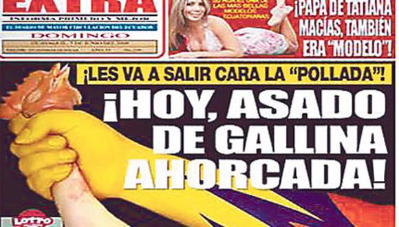 Prensa ecuatoriana se burló de peruanos