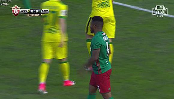 Jefferson Farfán fue titular en empate del Lokomotiv [VIDEO]
