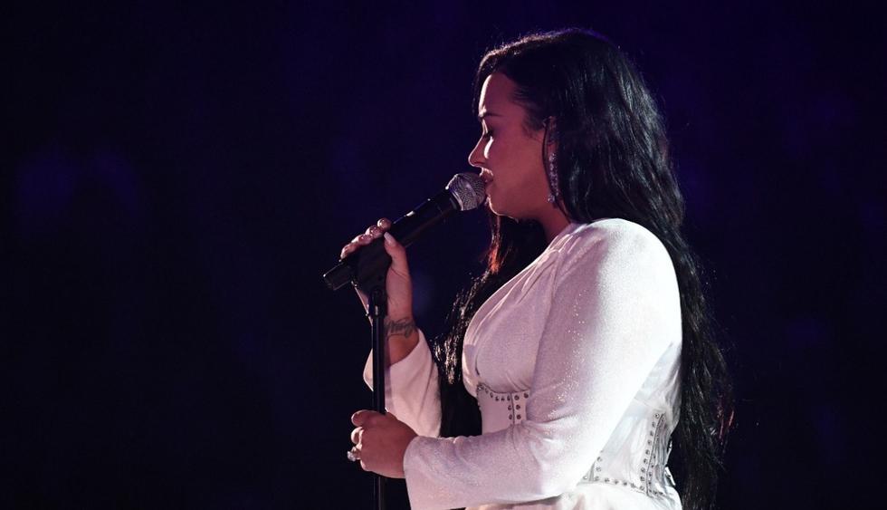 Demi Lovato volvió a los escenarios con emotiva presentación en los Grammy 2020. (Foto: AFP)