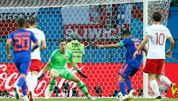 Radamel Falcao anotó su primer gol en la historia de los mundiales