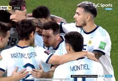 Argentina vs. Paraguay: Messi aprovechó la celebración del gol para hablar a sus compañeros | VIDEO