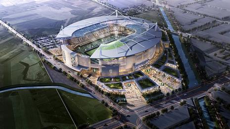 Equipo de Pedro Aquino y el mega proyecto para su nuevo estadio