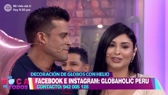 Christian Domínguez y Pamela Franco revelan el sexo de su bebe. (Foto: Captura América TV)
