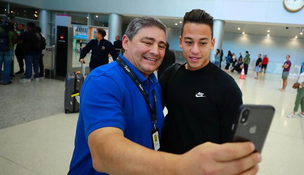 Cristian Benavente, Miguel Trauco, Sergio Peña y Renato Tapia llegaron a Estados Unidos. (Foto: Daniel Apuy - GEC)