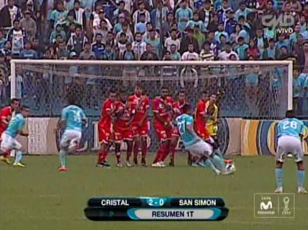 El golazo de tiro libre de Carlos Lobatón ante San Simón [VIDEO]