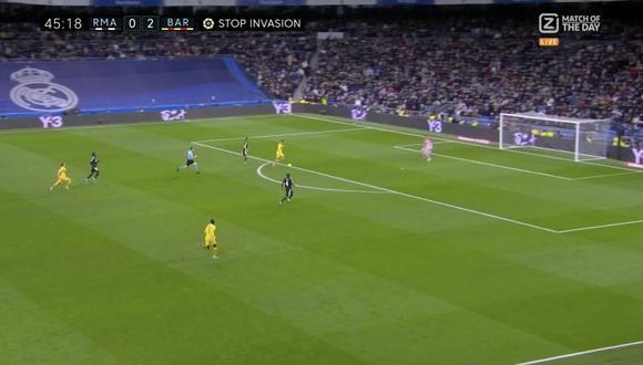 Ferran Torres desperdició un gol en el Barcelona vs. Real Madrid. (Foto: Captura Z)