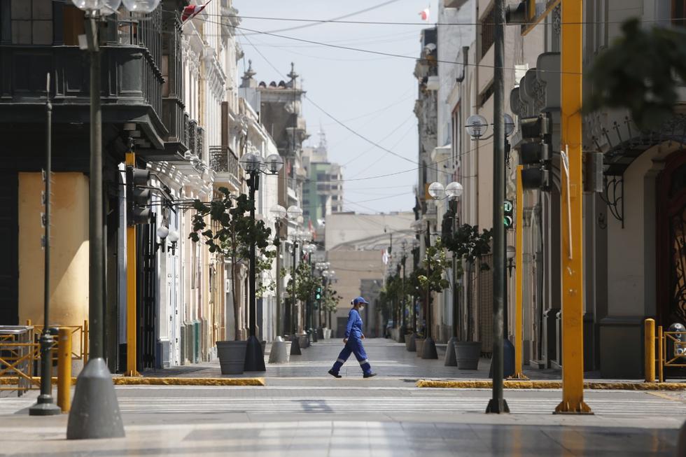 Así luce Lima en el día 21 de cuarentena con el tránsito prohibido de todas las personas. Foto: Francisco Neyra / GEC
