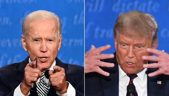 A dos semanas para las elecciones en Estados Unidos, las encuestas favorecen a Joe Biden. (Foto: JIM WATSON, SAUL LOEB / AFP)