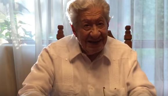 Ignacio López Tarso se estrena en Facebook a pesar de sus 95 años (Foto: captura Facebook)