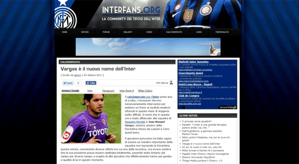Vuelve a la carga: Inter de Milán retoma interés por Vargas