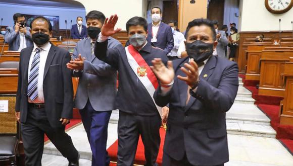 El presidente Pedro Castillo se salvó de ser vacado por el Congreso. (Foto: Agencia Andina)