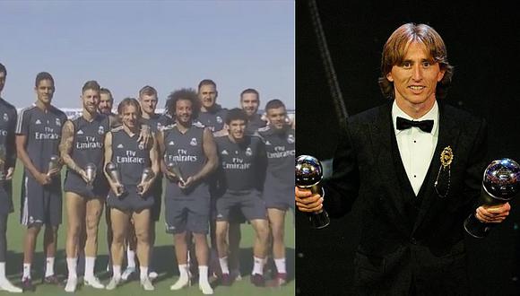 Real Madrid celebró a sus jugadores por ganar el premio 'The Best'