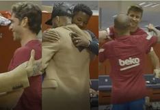 Dani Alves: así se presentó el defensor con los jugadores de Barcelona | VIDEO