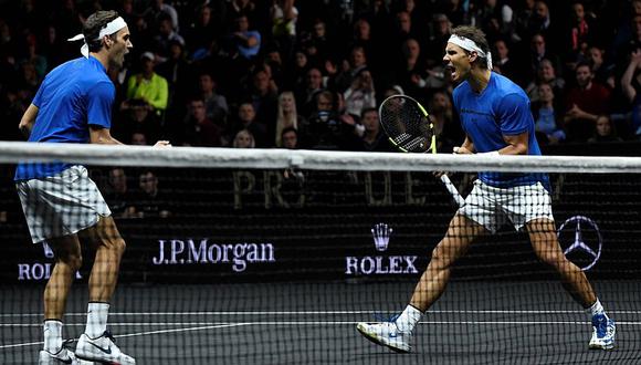 Rafael Nadal y Roger Federer jugaron juntos por primera vez en la historia