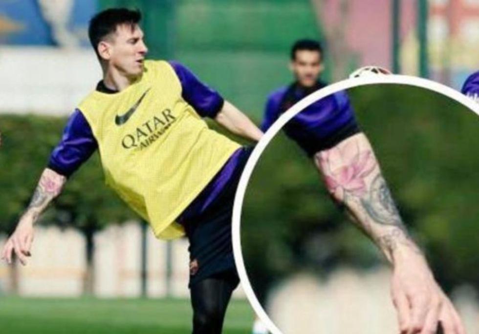 Lionel Messi: la 'Pulga' se hizo una rosa en su nuevo tatuaje [FOTOS]
