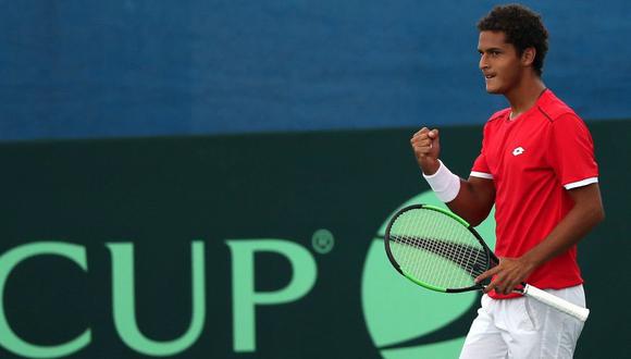 Copa Davis: Juan Pablo Varillas debutó con gran triunfo en los playoffs  (EFE)