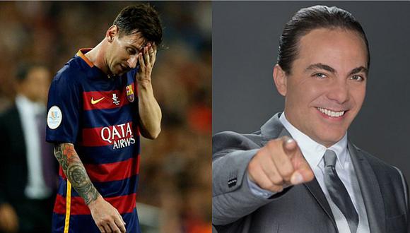 Lionel Messi: cantante Cristian Castro ataca a la 'Pulga' en Twitter