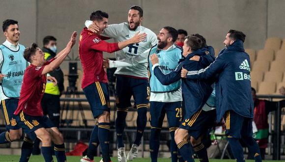 España aseguró su presencia en el Mundial de Qatar. (Foto: AFP)
