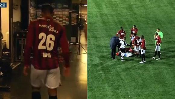 Renato Tapia salió lesionado, jugó 30 minutos y preocupa a Gareca