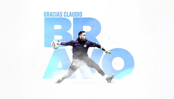 Manchester City oficializó la salida de Claudio Bravo. (Foto: @ManCityES)