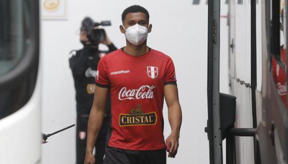 Marcos López anotó el 1-0 de Perú vs. los extranjeros de la Liga 1 en Videna. (Foto: GEC)