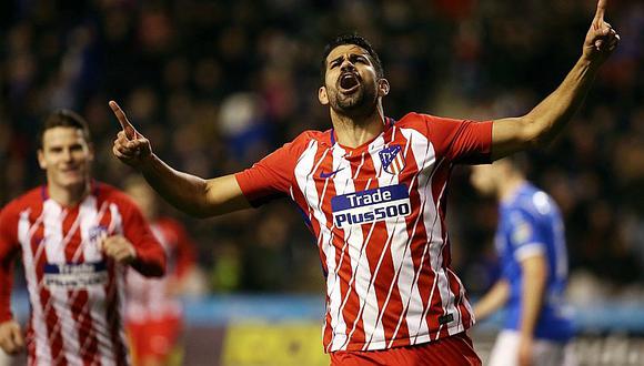 Atlético de Madrid derrotó 2 a 0 a Getafe con un gol de Diego Costa