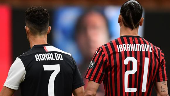Cristiano Ronaldo y Zlatan Ibrahimovic son los máximos goleadores de la temporada en la Serie A. (Foto: AFP)