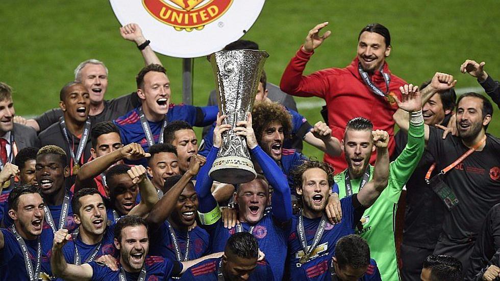 Europa League: mira la celebración del Manchester United [GALERÍA]
